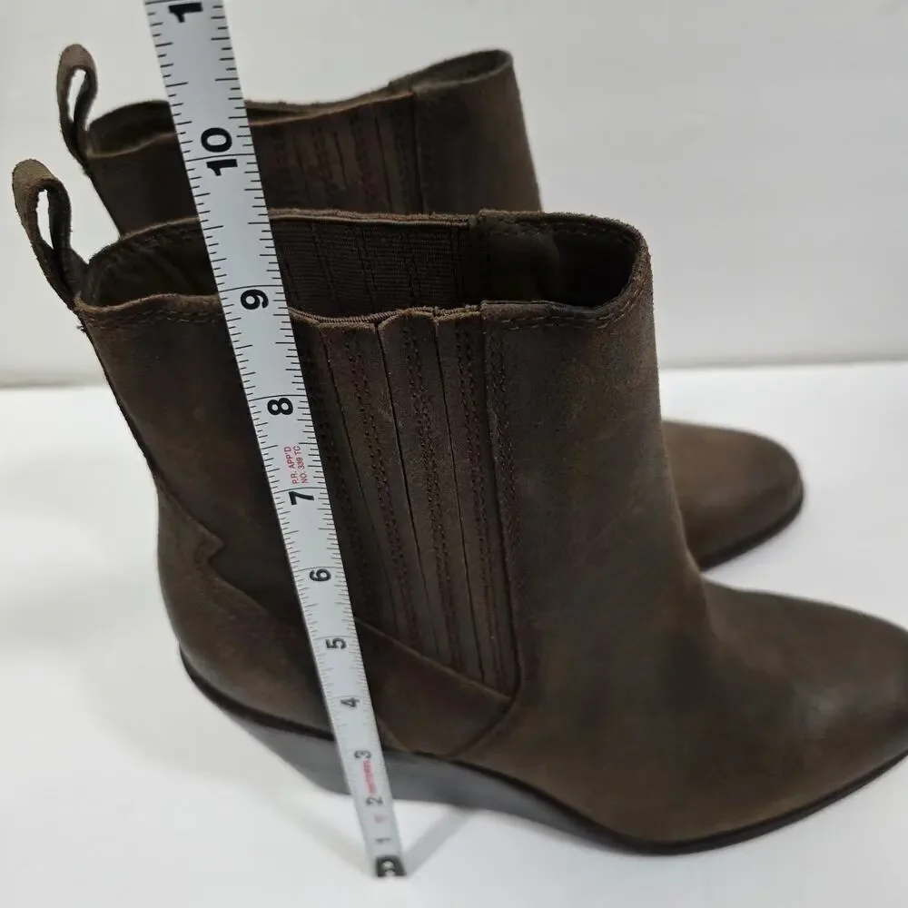 Lucky Brand Wilano Womens Boots Brown Leather Size 9.5M